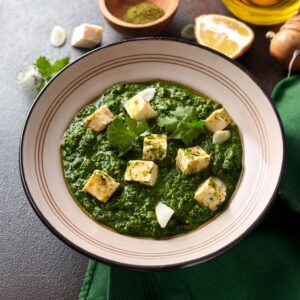 Serving Palak Paneer