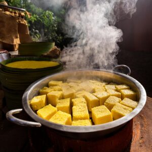 Steaming the Dhokla