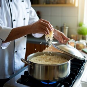 Cook the Rice for mutton biryani