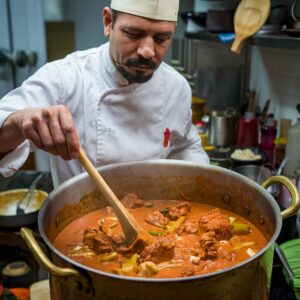 Mutton Rogan Josh Preparing the Base